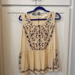 Embroidered Tank Top